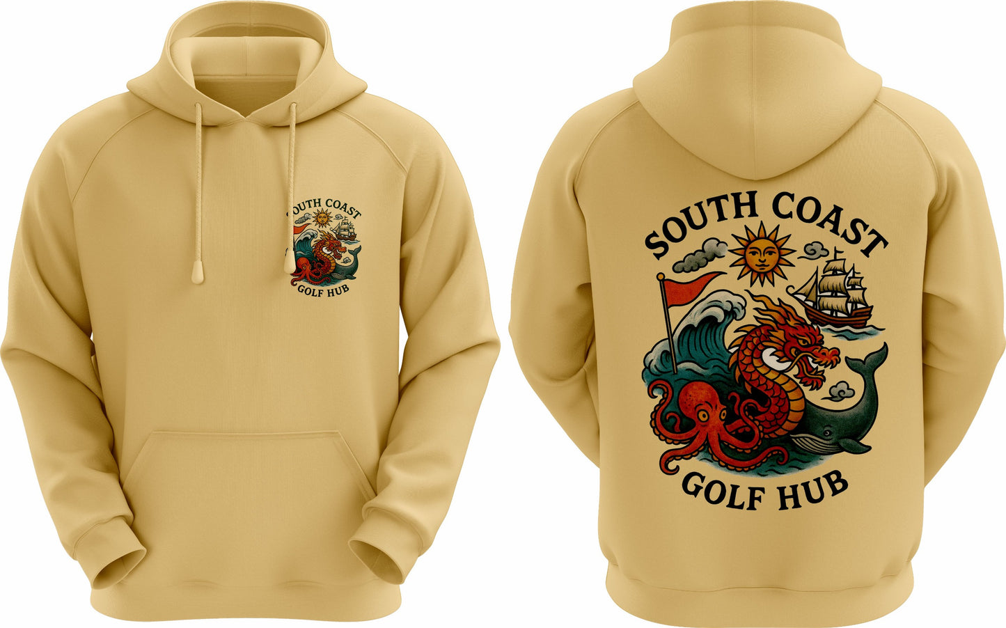 SCGH Beige Dragon Hoodie