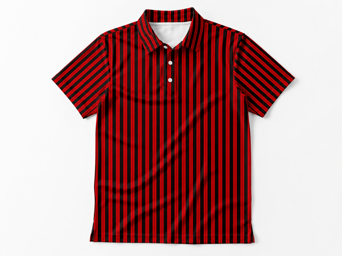 Red Striped Polo