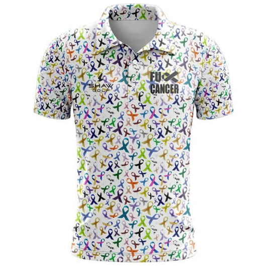 WHITE FULL PATTERN FU Golf Polo Pre-Order