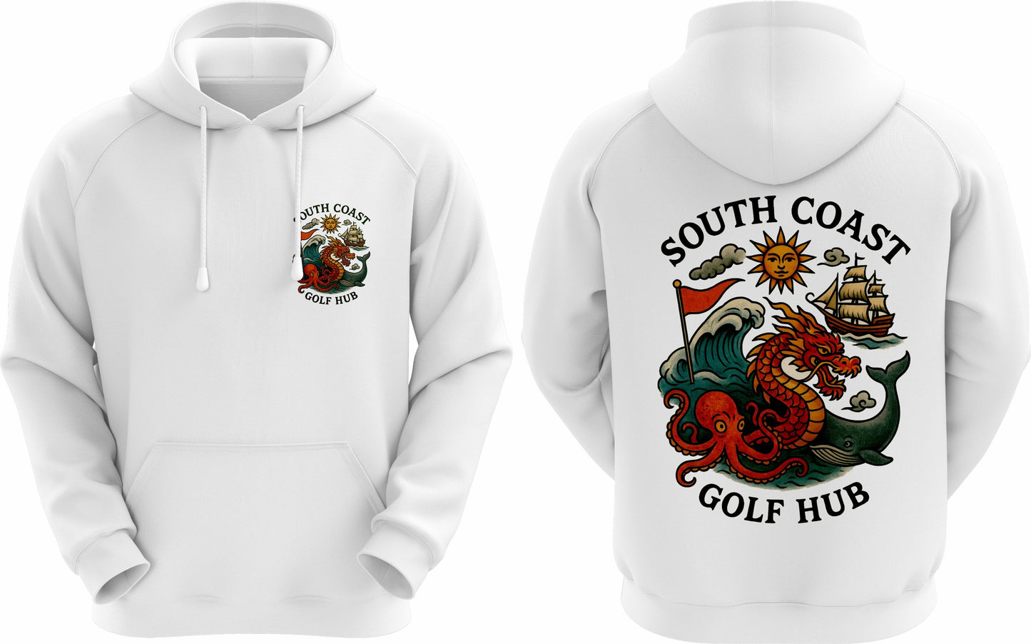 SCGH White Dragon Hoodie
