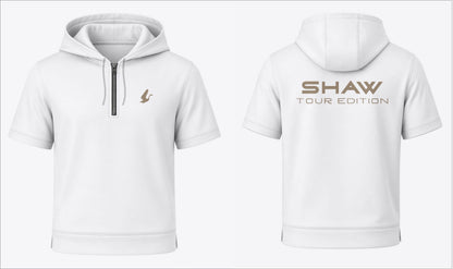 White Shaw Tour Range Short Sleeve Hoodie