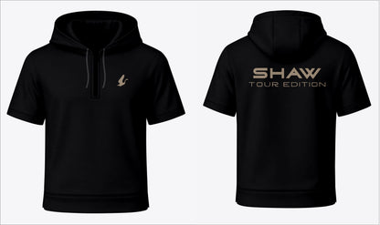 Black Shaw Tour Range Short Sleeve Hoodie