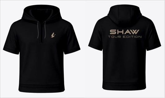 Black Shaw Tour Range Short Sleeve Hoodie