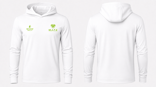 M.A.T.E White Charity Golf Hoodie