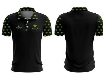 M.A.T.E Black Charity Golf Polo