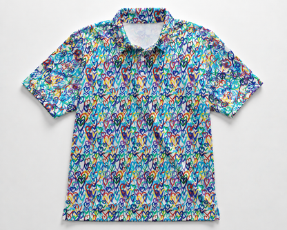 Graffiti Hearts Polo