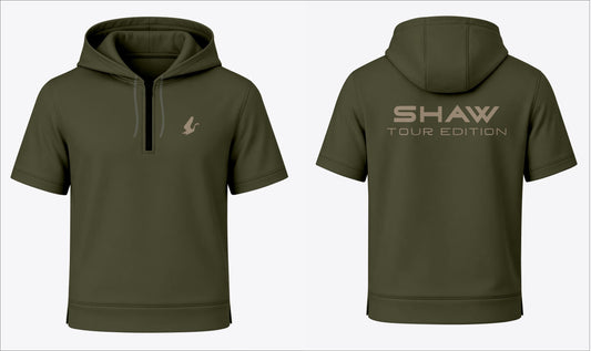 Khaki Shaw Tour Range Short Sleeve Hoodie