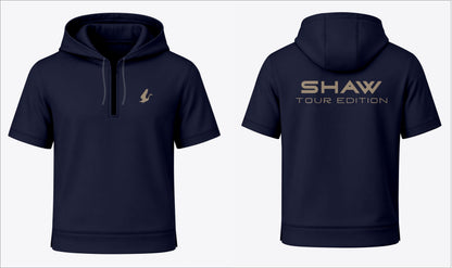 Navy Shaw Tour Range Short Sleeve Hoodie