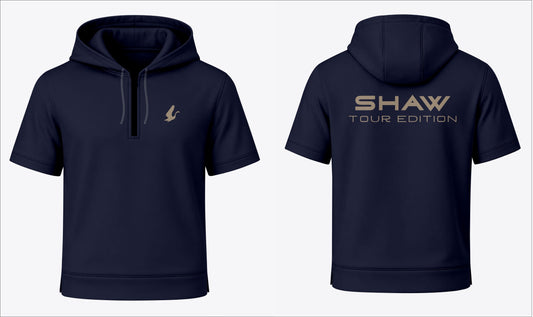 Navy Shaw Tour Range Short Sleeve Hoodie