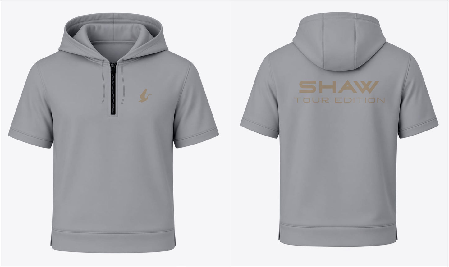Silver Shaw Tour Range Short Sleeve Hoodie
