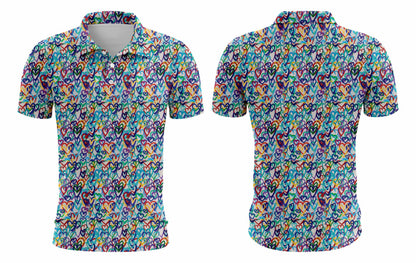 Graffiti Hearts Polo