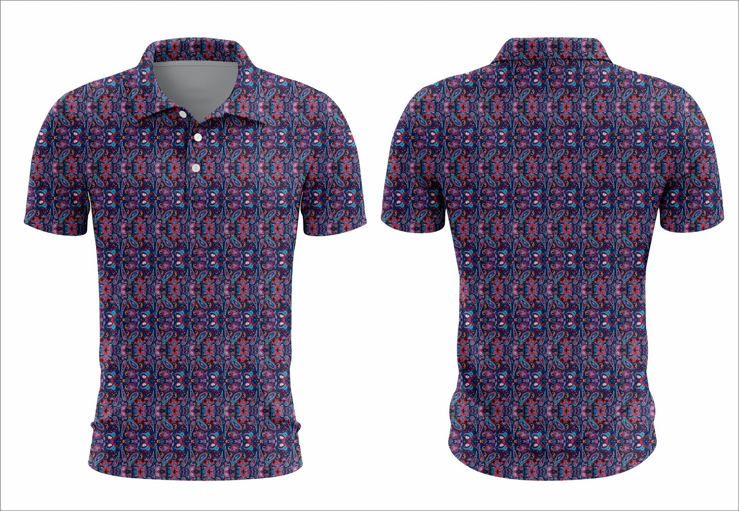 Purple Paisley Polo Pre-Order