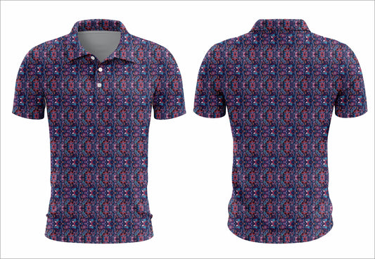 Purple Paisley Polo Pre-Order
