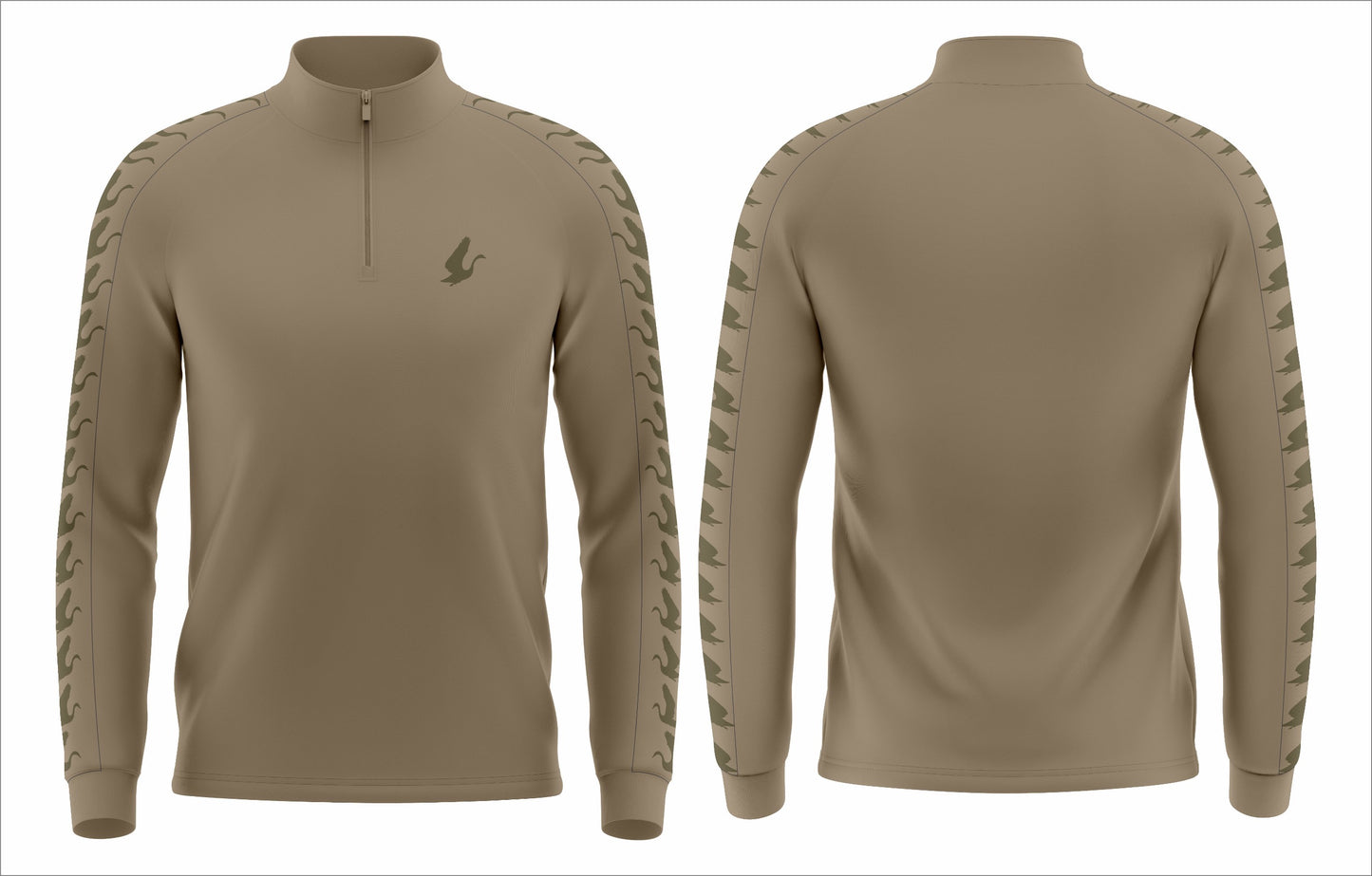 Beige Shaw Tour Range 1/4 Zip Jumper