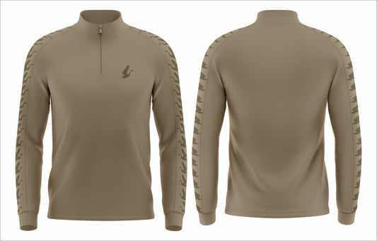 Beige Shaw Tour Range 1/4 Zip Jumper