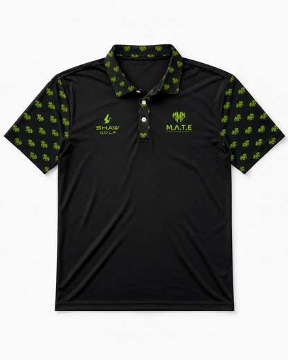 M.A.T.E Black Charity Golf Polo