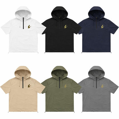 Black Shaw Tour Range Short Sleeve Hoodie