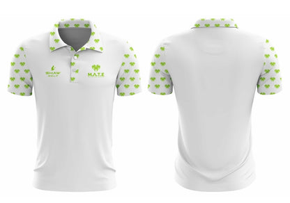 M.A.T.E White Charity Golf Polo
