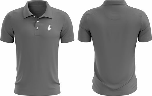 Grey Cotton Golf Polo Pre Order