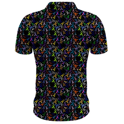 BLACK FULL PATTERN FU Golf Polo Pre-Order
