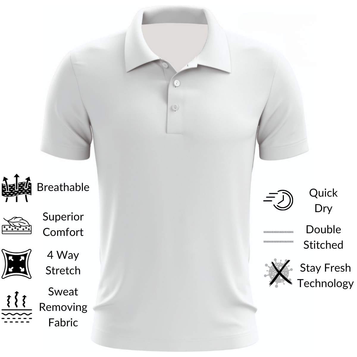 Ice White Golf Polo Pre Order