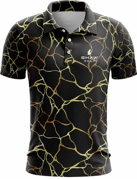 Gold golf outlet shirts