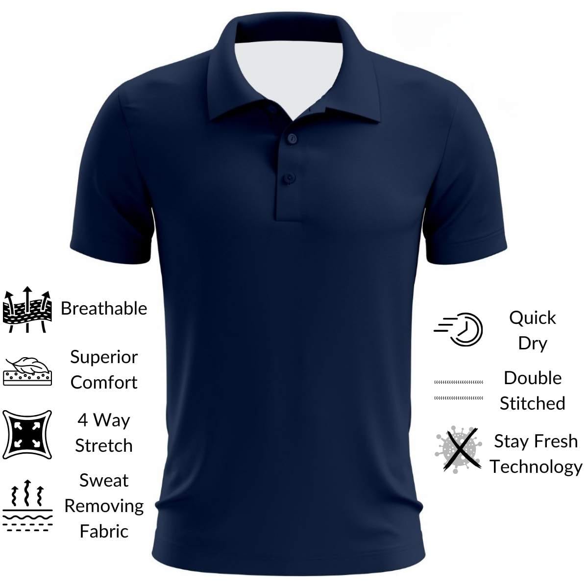 Midnight Navy Golf Polo Pre Order