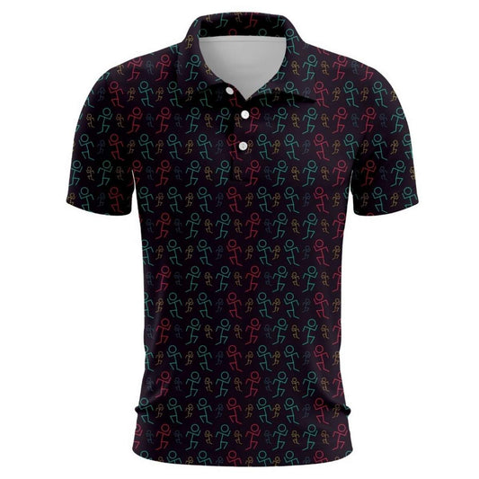 Running Man Golf Polo