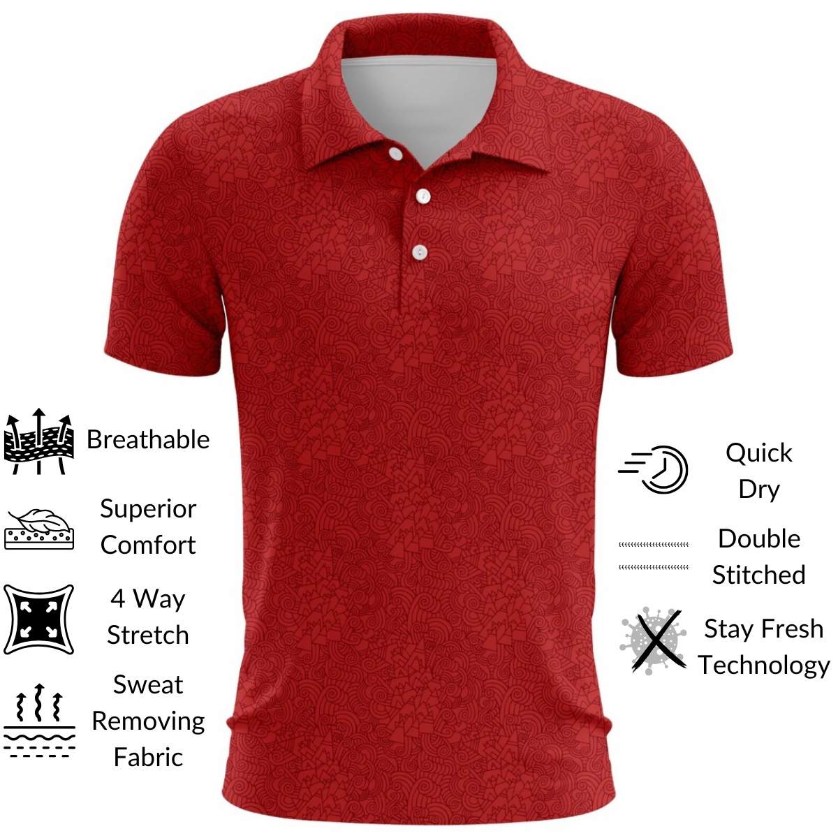 Someday Red Golf Polo Pre-Order